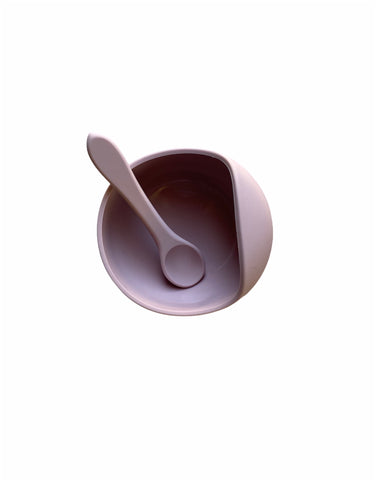 Lilac Shell Suction Bowl